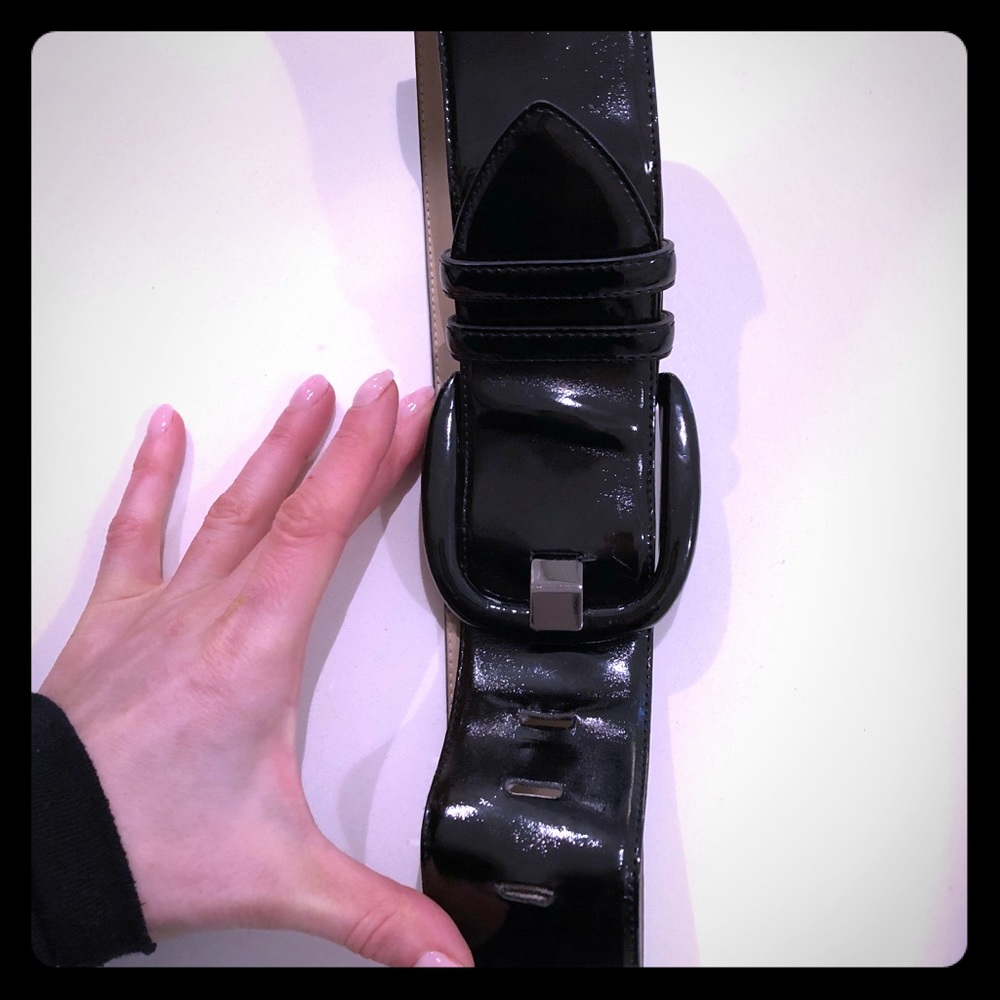 Gorgeous thick patent belt. Aussie designer